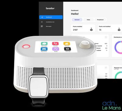 une image représentant un appareil connecté et un écran