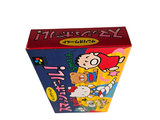 a box with a cartoon character on it on a white background