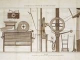 a drawing of a machine that has gears on it