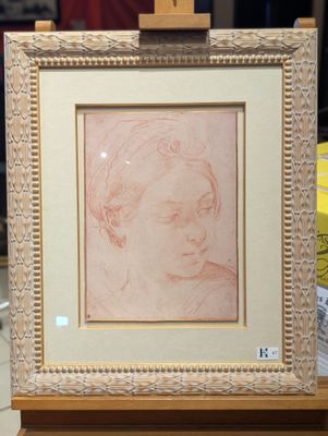 Copie musée Louvre d'après Les Maitres du dessin "Tête de fa…