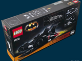 lego batman batmobile set in a box with instructions on it