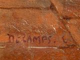 an image of a close up of a piece of wood with writing on it