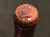 a bottle of wine that has a cork on it