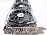 a close up of a video card with a fan on top of it