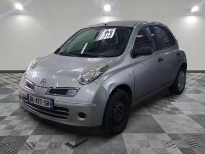 a picture of a small silver car parked in a garage