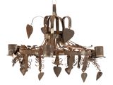 an image of a chandelier made out of metal