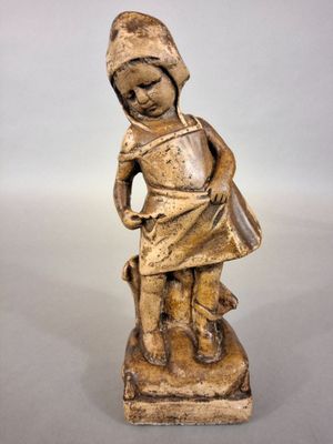 SALVETTI à PFASTATT, Sujet en plâtre figurant une petite fil…