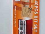 an orange box with a label on it sitting on top of a white table
