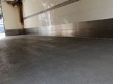 a man riding a skateboard inside of a building