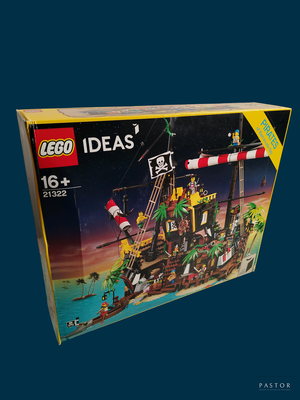 une boîte de Lego contenant un bateau pirate