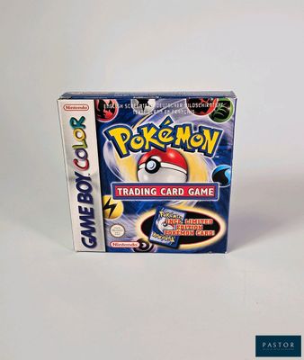 Boîte du jeu de cartes à collectionner Pokémon sur fond blanc, avec un fond blanc