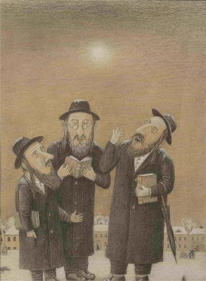 VLADIMIR LUBAROV (B. 1944) Three Jews