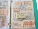 a binder with a lot of different paper notes on it