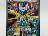 gros plan d'une carte pokemon sur une surface blanche