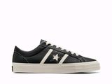 converse one star ox leather black / white