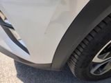 a close up view of a car ' s front bumper