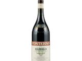 une bouteille de vin rouge sur fond blanc