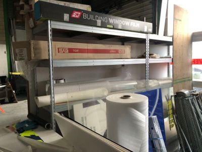 -3 étagères hautes en galvanisé à 5 niveaux, Long. 150cm (+ …