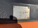 a close up of a metal plate on a vehicle