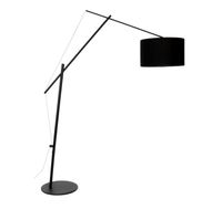 Lampadaire en tissu et métal noir , dimensions: 50x168x210 c… (photo 2)