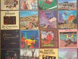 a picture of a collage of posters on the wall