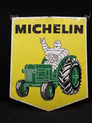 Panneau publicitaire Michelin pour tracteurs - Panneaux publicitaires