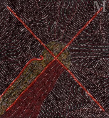 un gros plan sur une œuvre d'art représentant un oiseau