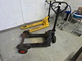 two pallets that are sitting in the garage