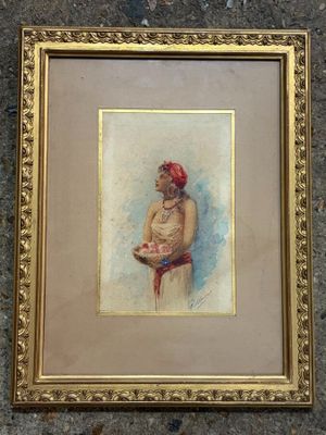 une image d'un tableau représentant une femme tenant un bébé dans ses bras