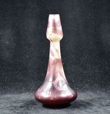 an image of a glass vase on a black background