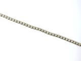 an image of a silver bracelet with a diamond clasp on a white background
