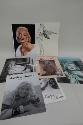 a collection of marilyn monroe memorabilias