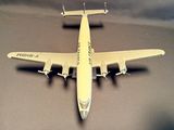 a model of an airplane that is on a table