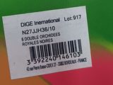 a close up of a label on the back of a car