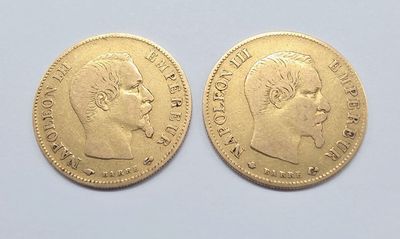 deux souverains d'or, l'un à l'effigie d'un homme et l'autre à celle d'une femme