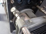 a close up view of a machine with a fan on it ' s side
