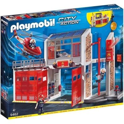 10204-1023 / Playmobil - 9462 - Caserne de pompiers avec hélicoptère - - Photo 1
