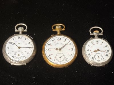 3 montres à gousset