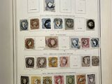 an open book with a picture of stamps on it