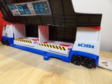 a toy truck that is sitting on a table