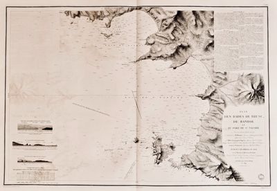 une vieille carte de l'île de Saint-John, aux États-Unis
