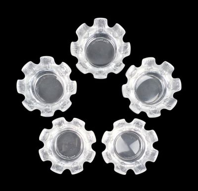LALIQUE FRANCE Suite de cinq vide-poches