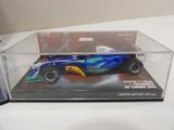 a model of a racing car in a display case