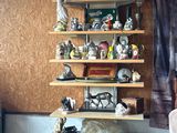 a room with a lot of items on the shelves