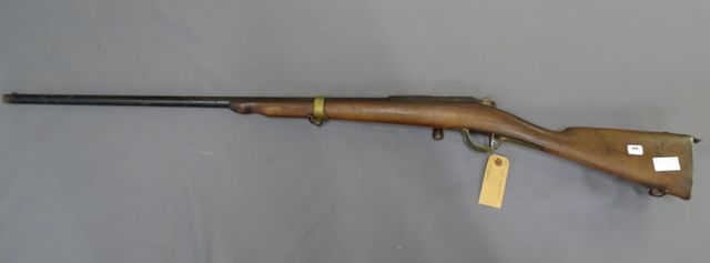 CAT D : Fusil gras modifié chasse. Garniture Laiton, Cal 20. Sale...