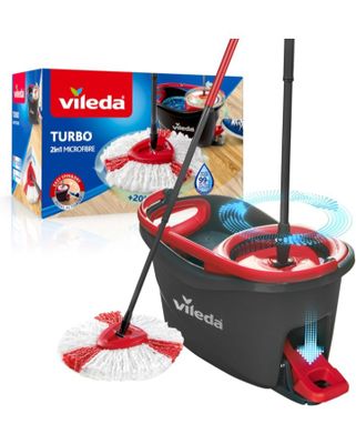 Ensemble balai à franges et seau Vileda Turbo