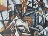 an image of a painting of a man playing a guitar