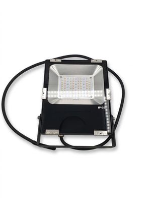 a close up of a flood light on a white background