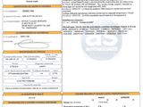 une feuille sur laquelle figurent l'image d'une voiture et un code-barres