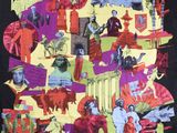 an image of a collage of different images of people and animals
